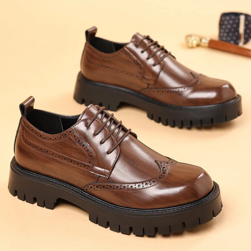 platform brown dress shoes men Gucci Mens US 11 Leather Platform Lace-up Oxford Shoes