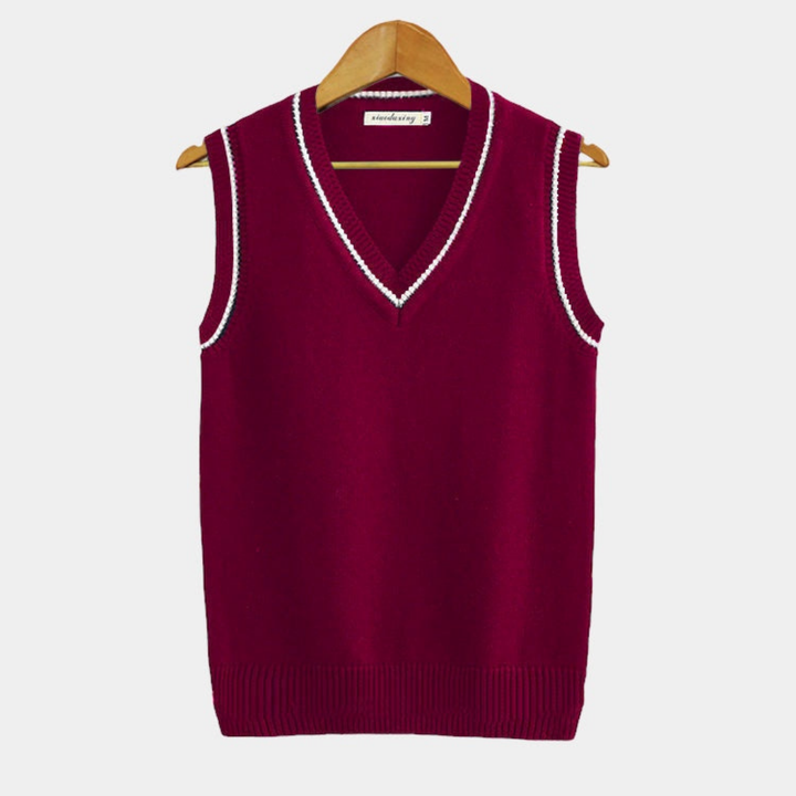 Archer | Men's Classic Striped V-Neck Sweater Vest