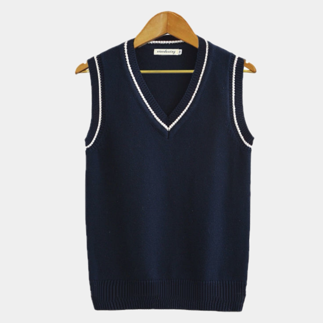 Archer | Men's Classic Striped V-Neck Sweater Vest
