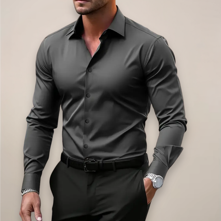 Ethan | Men's Cotton Shirt With Classic Collar & Slim Fit