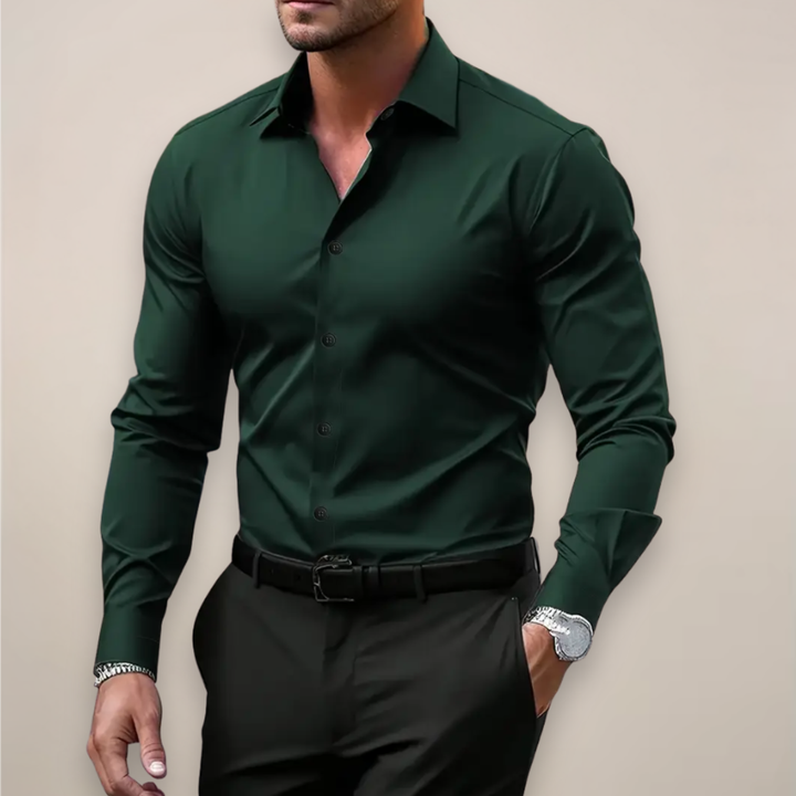 Ethan | Men's Cotton Shirt With Classic Collar & Slim Fit