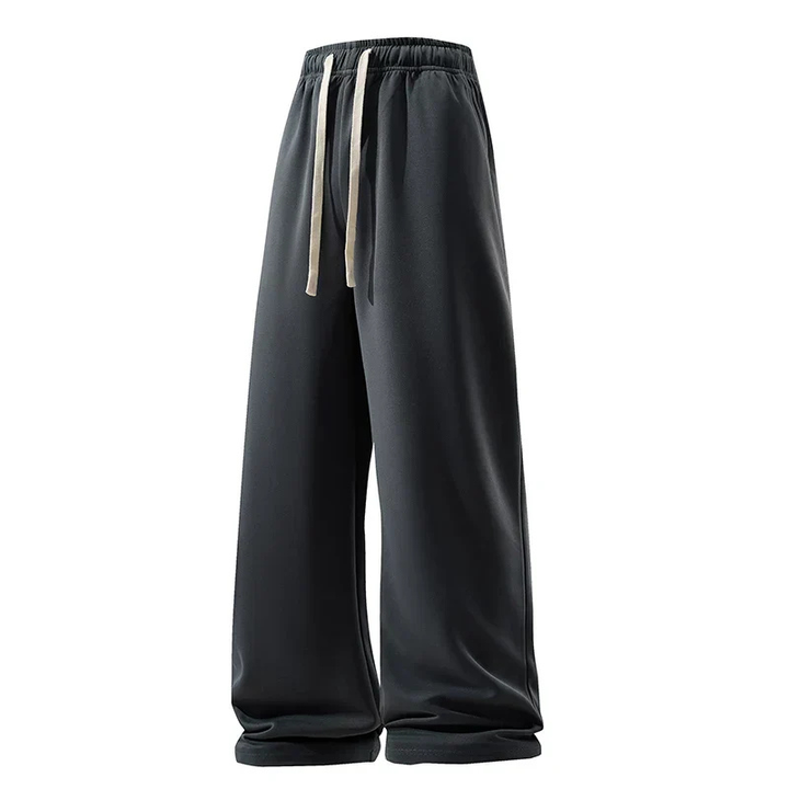 Ethan | Men's Sweatpants With Contrast Drawstring And Wide-Leg Fit | Streetwear