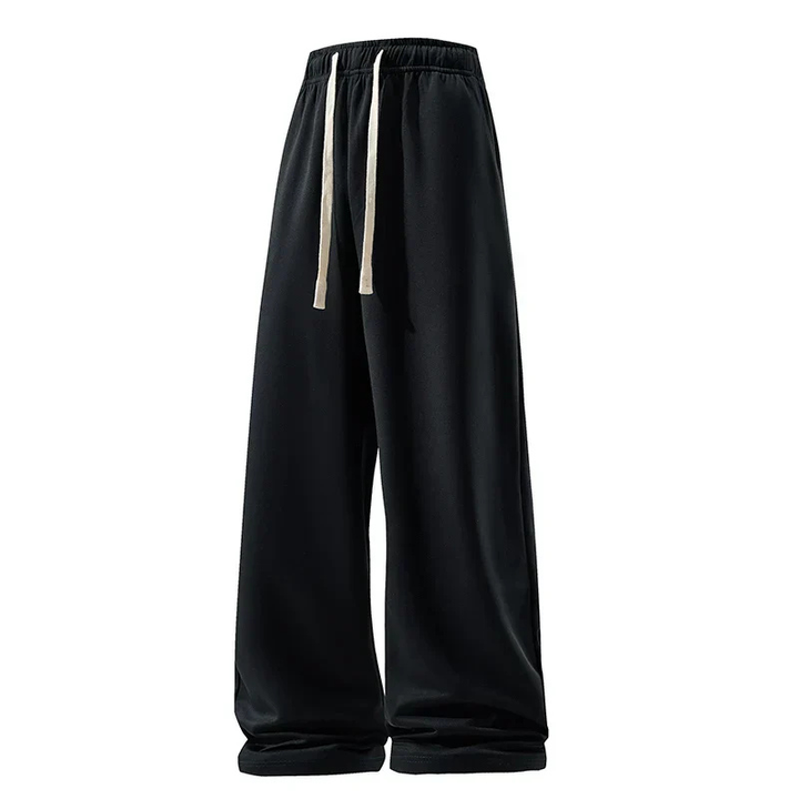 Ethan | Men's Sweatpants With Contrast Drawstring And Wide-Leg Fit | Streetwear