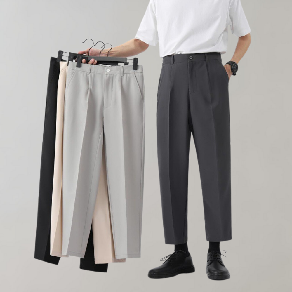 Jackson | Men's Trouser With Front Pleats And Tapered Leg | Classic