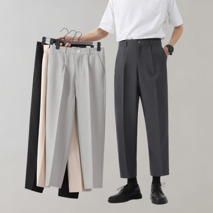 Jackson | Men's Trouser With Front Pleats And Tapered Leg | Classic