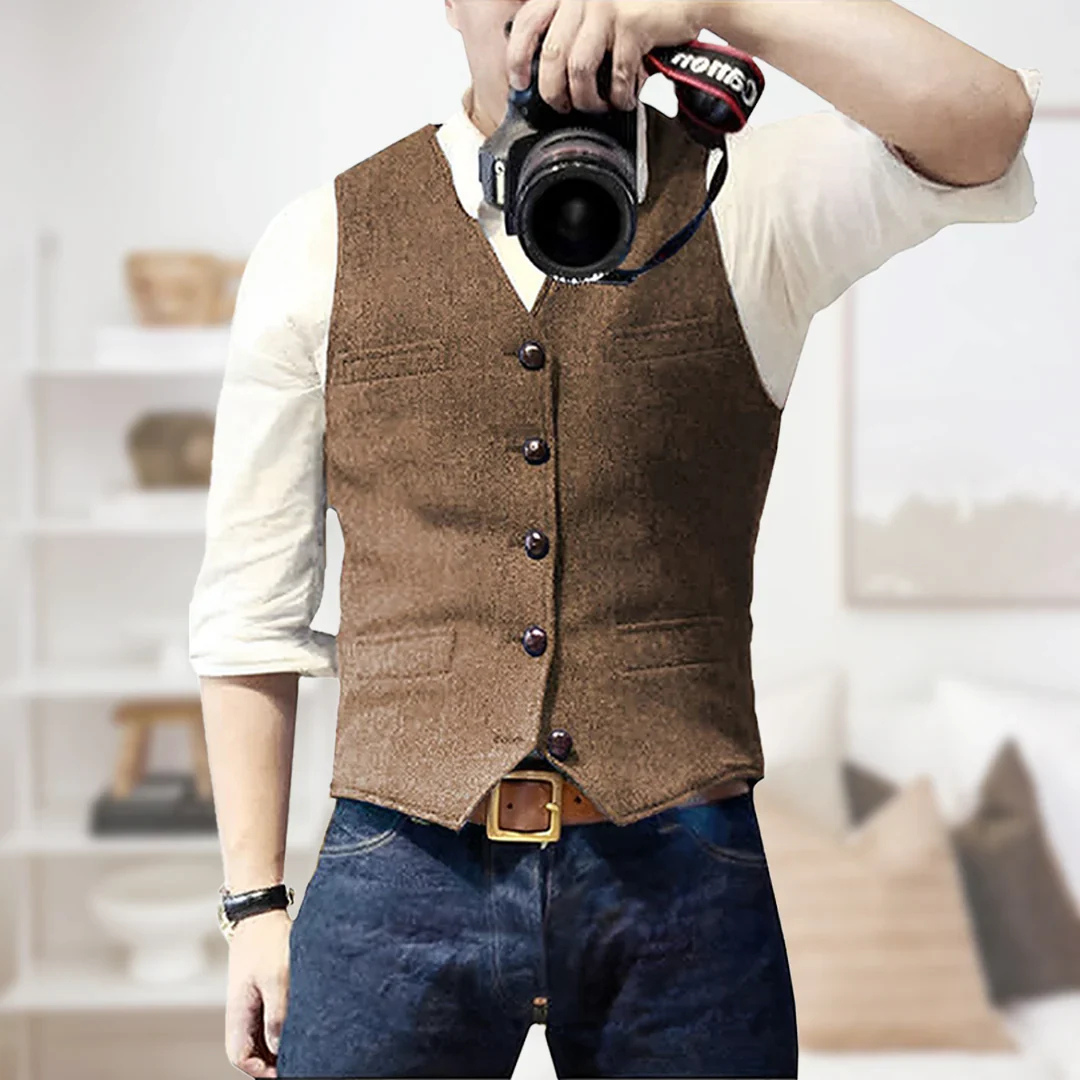 Jasper | Men's Classic Button-Up Vest
