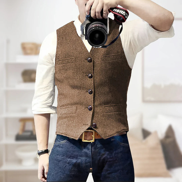 Jasper | Men's Classic Button-Up Vest