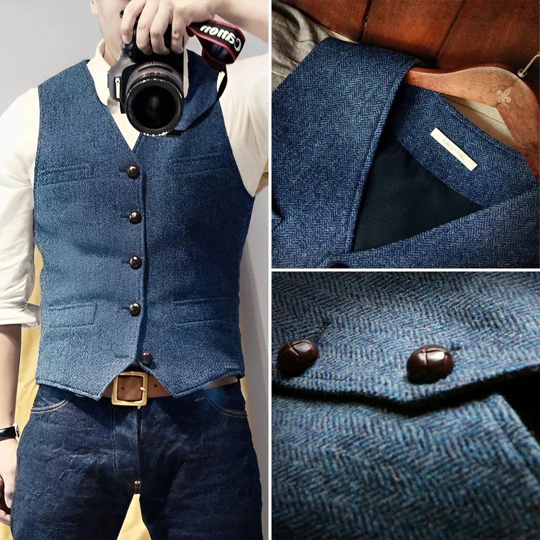 Jasper | Men's Classic Button-Up Vest