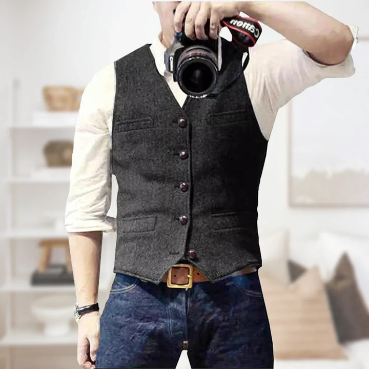 Jasper | Men's Classic Button-Up Vest