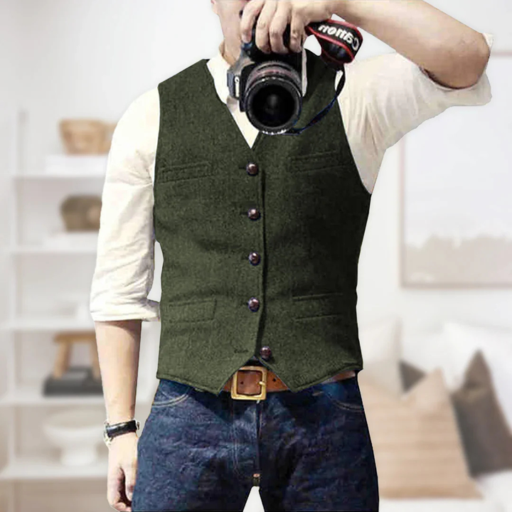 Jasper | Men's Classic Button-Up Vest