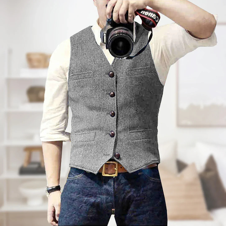 Jasper | Men's Classic Button-Up Vest