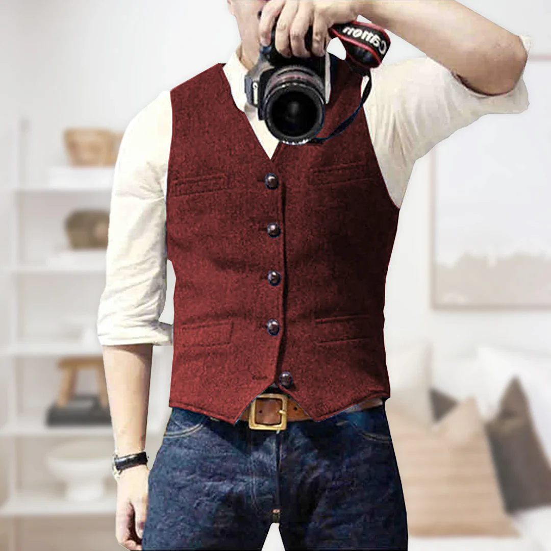Jasper | Men's Classic Button-Up Vest