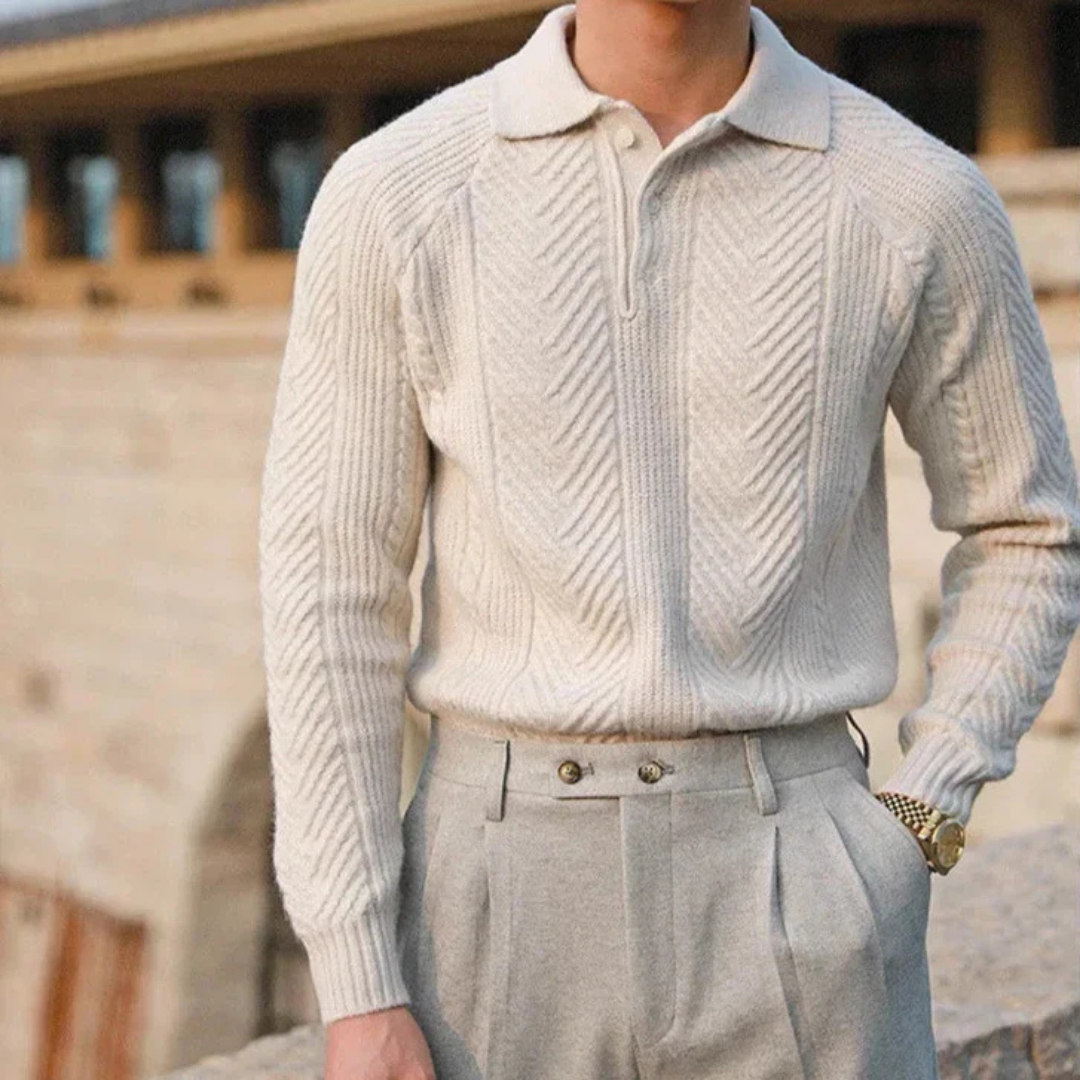 Lennox | Men's Classic Polo Collar Sweater