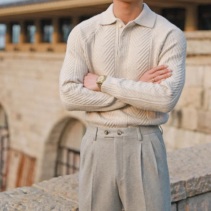 Lennox | Men's Classic Polo Collar Sweater
