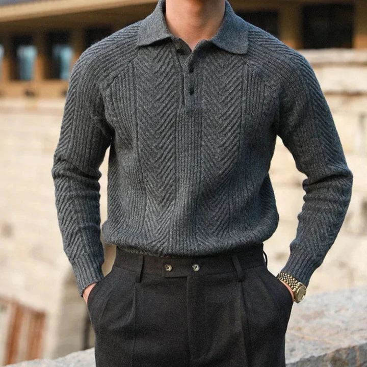 Lennox | Men's Classic Polo Collar Sweater