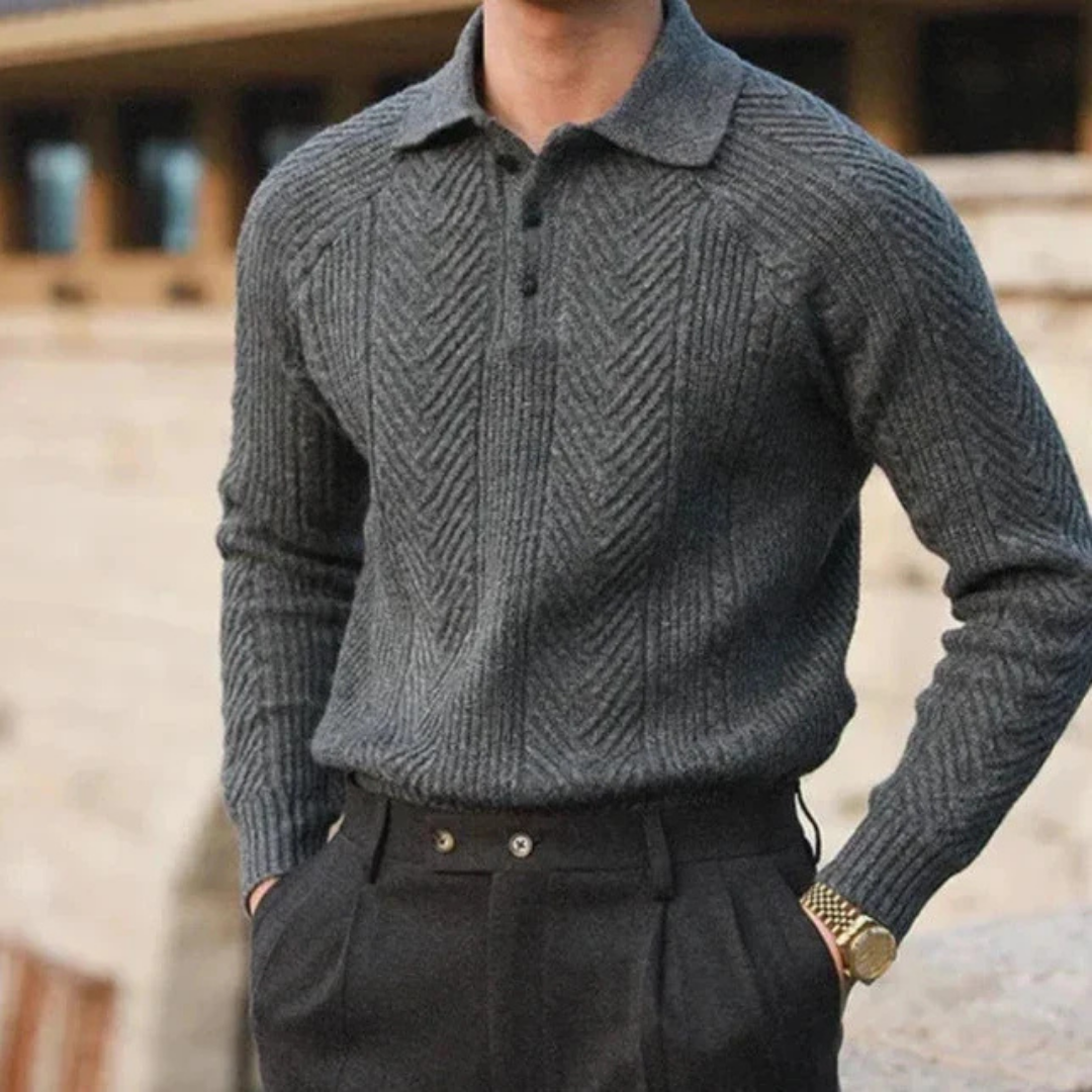 Lennox | Men's Classic Polo Collar Sweater