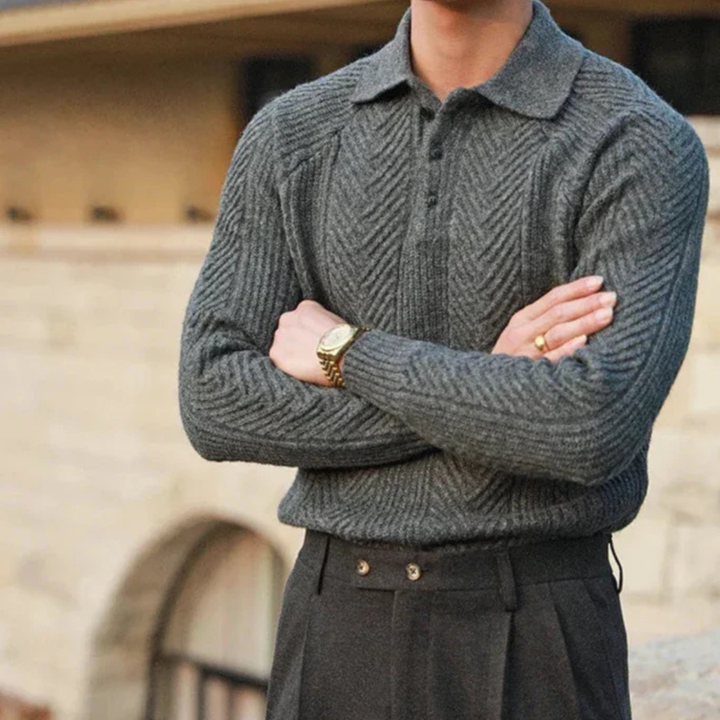 Lennox | Men's Classic Polo Collar Sweater