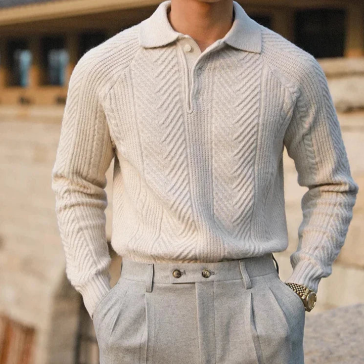 Lennox | Men's Classic Polo Collar Sweater