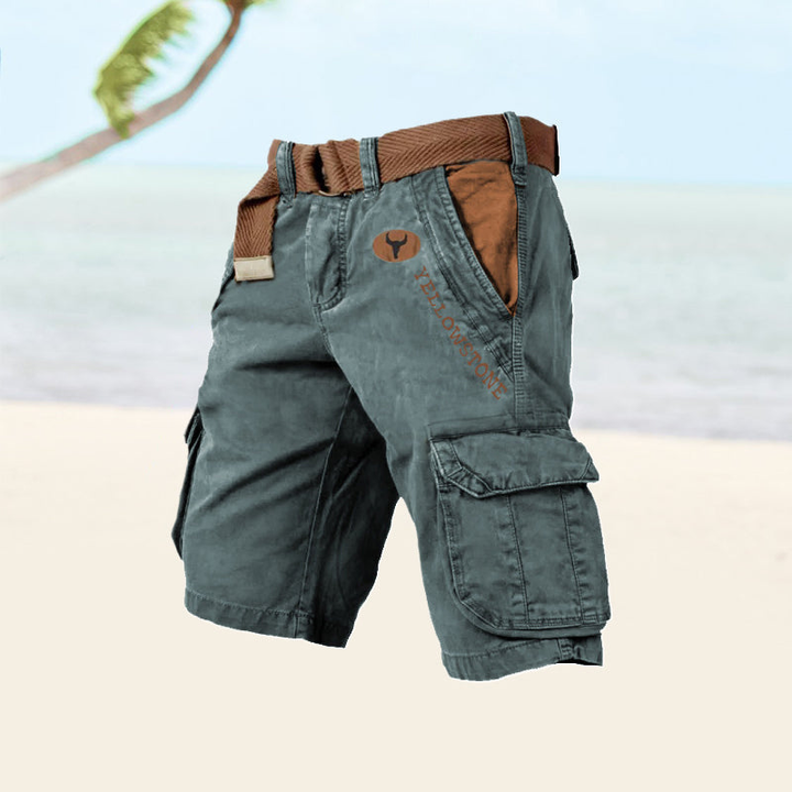 Lucas | Men's Cargo Shorts With Multi-Pocket Design And Flap Closure | Rugged